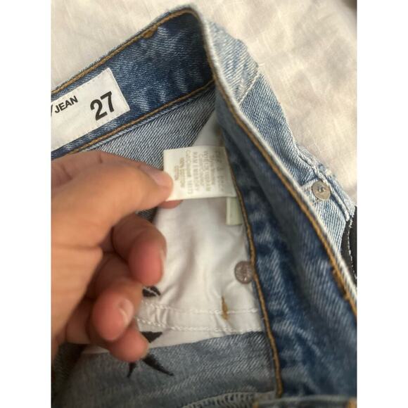 RAG & BONE Dive Denim Embroidered Mini Skirt Sz 27 - Picture 5 of 10